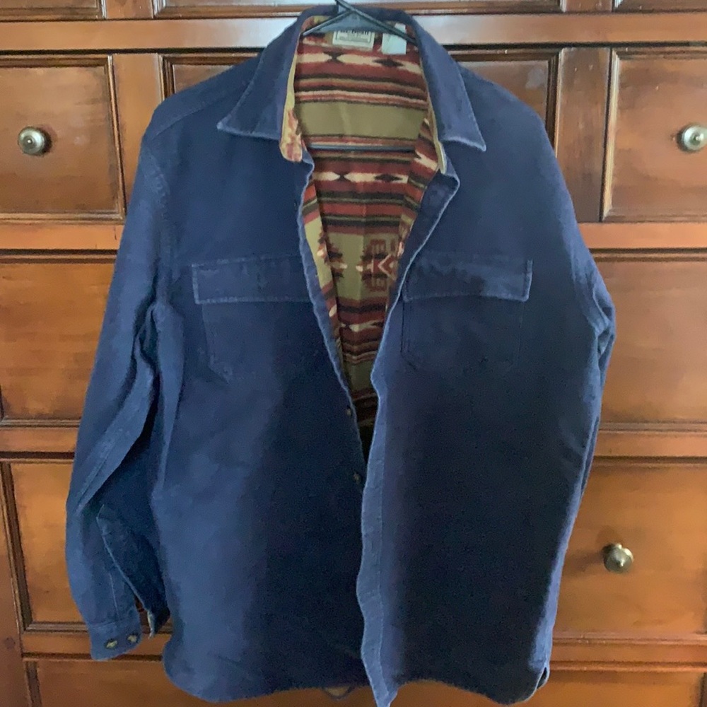 LL Bean casual button down size L.